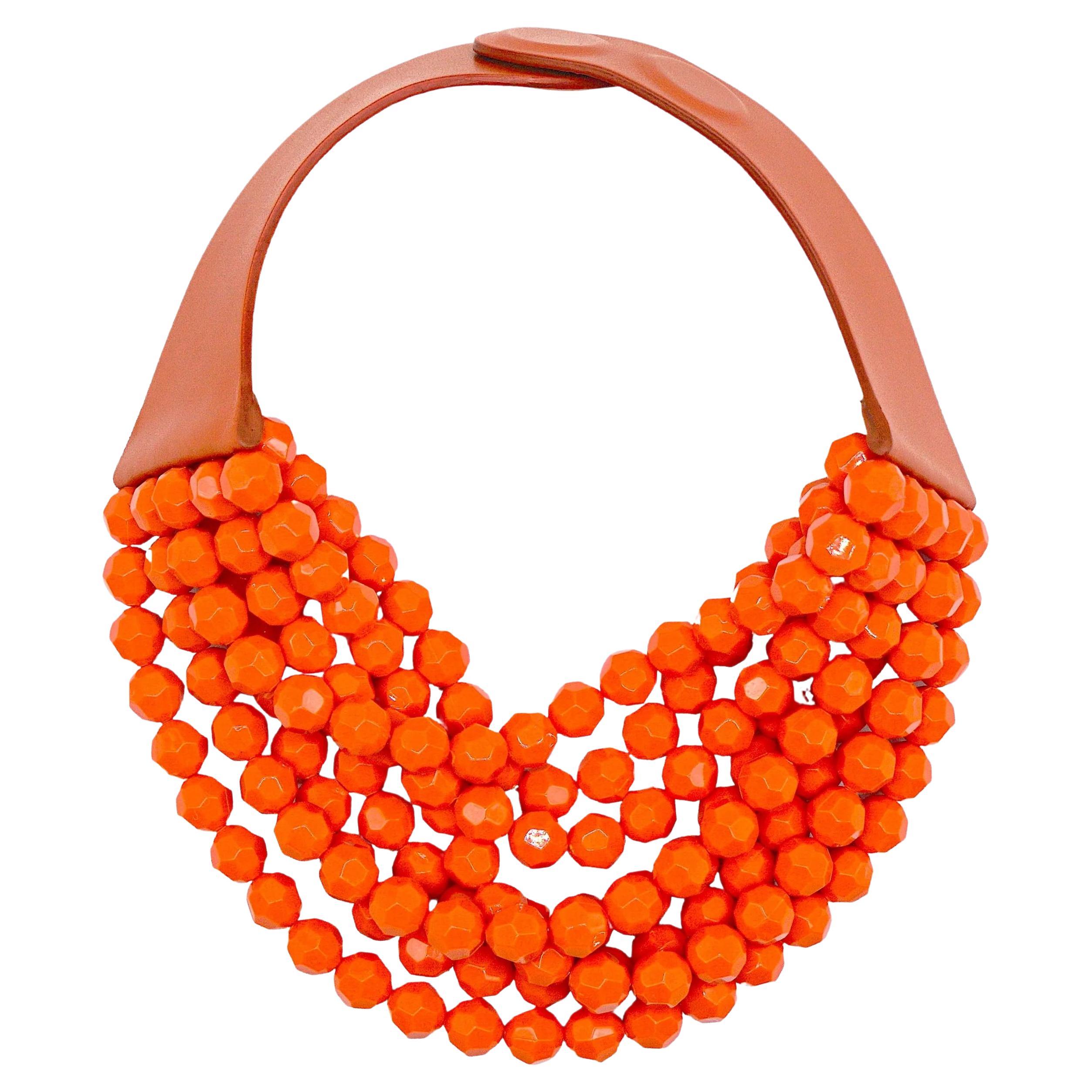 Fairchild Baldwin Show Stopper Coral Designer Multi Strand Necklace