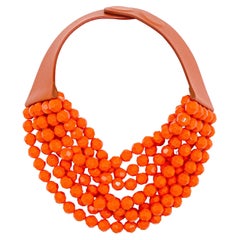 Fairchild Baldwin Show Stopper Coral Designer Multi Strand Necklace