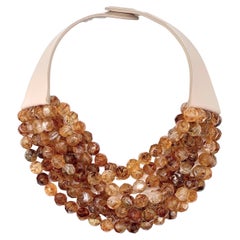 Fairchild Baldwin Show Stopper Tortoise Designer Multi Strand Necklace