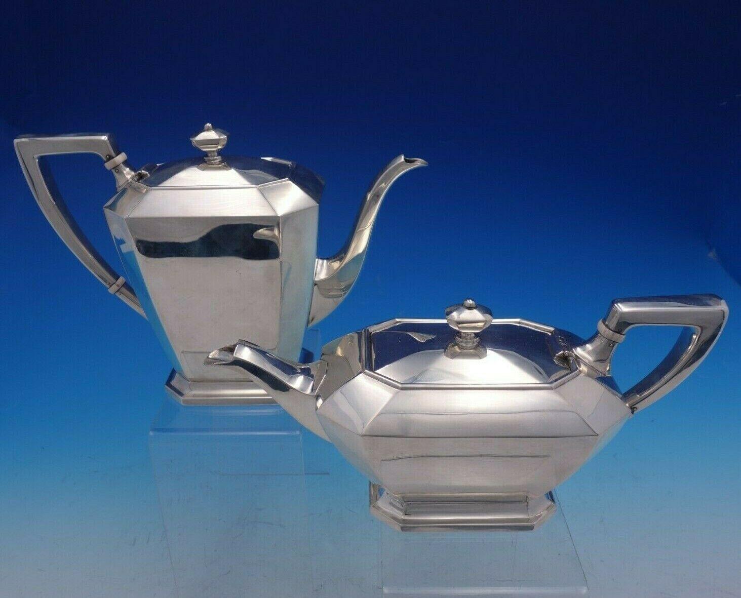 Fairfax by Durgin-Gorham Sterling Silver Tea Set 6-Piece Antique In Excellent Condition In Big Bend, WI