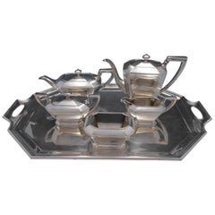 Fairfax by Durgin-Gorham Sterling Silver Tea Set 6-Piece Antique