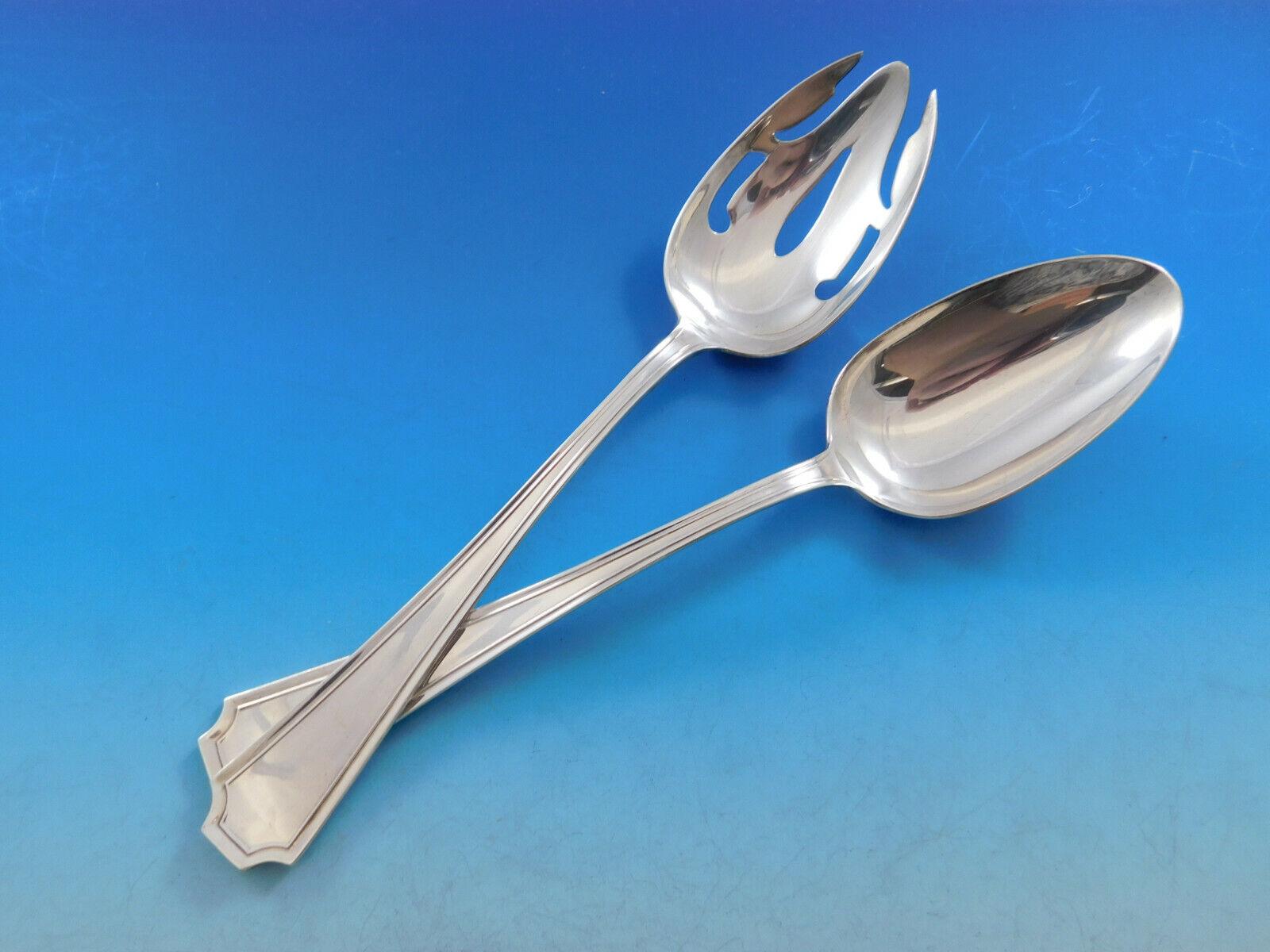 20th Century Fairfax by Gorham Sterling Silver Flatware Set 12 Service 77 Pieces Place Size For Sale