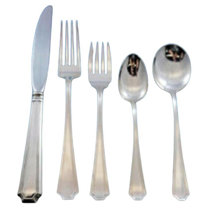 Fairfax by Gorham Sterling Silver Flatware Set for 8 Service 42 Pcs Place Size For Sale