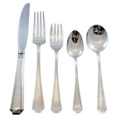 Retro Fairfax by Gorham Sterling Silver Flatware Set for 8 Service 42 Pcs Place Size