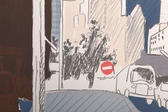 New York, litografia moderna di Fairfield Porter