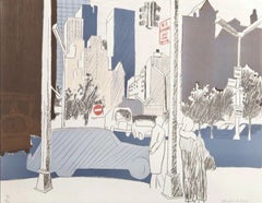 New York City Street Scene (L.18), Fairfield Porter