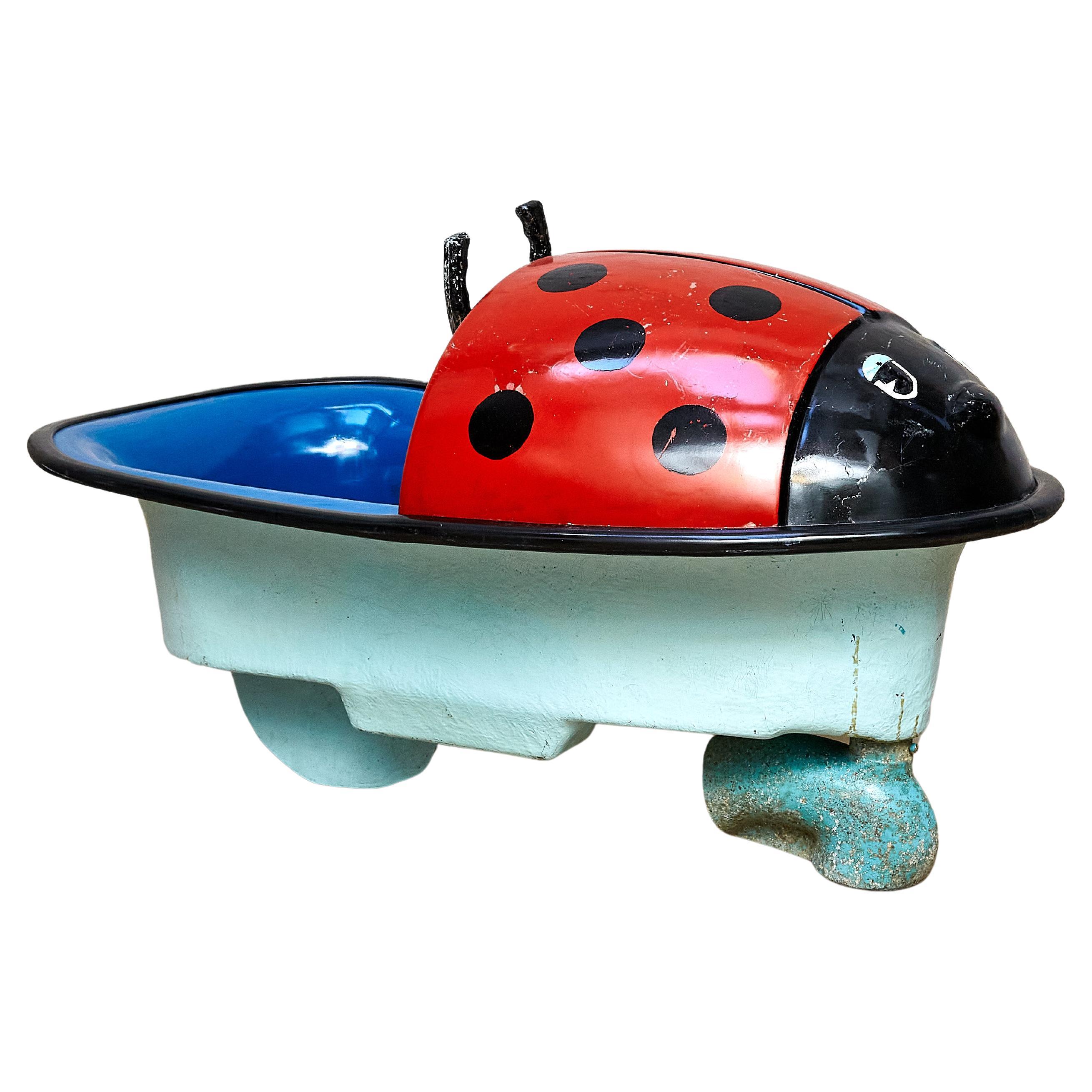 Fairground Ladybug Little Boat, circa 1970 For Sale