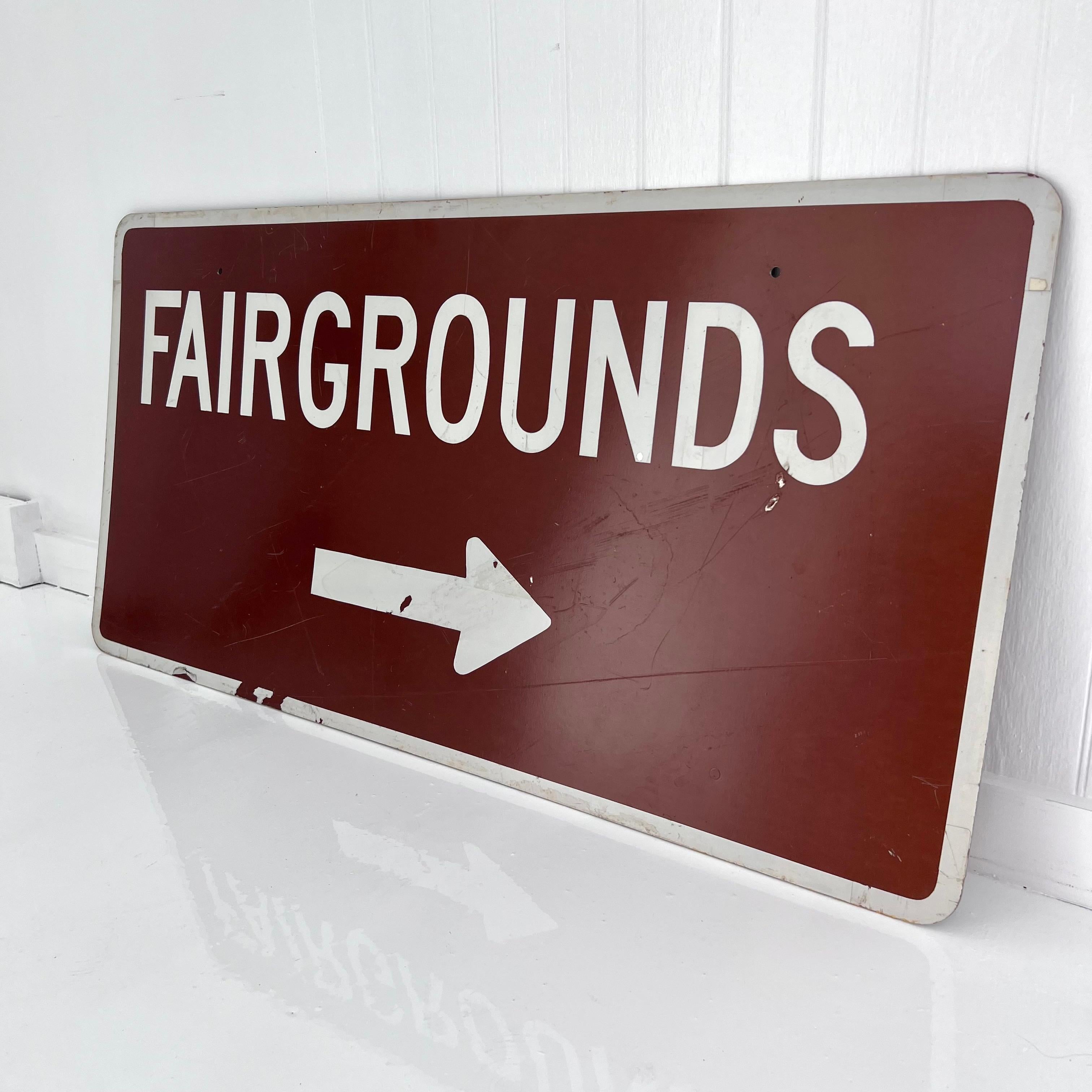 Fairgrounds-Schild, 1980er-Jahre, USA (amerikanisch) im Angebot