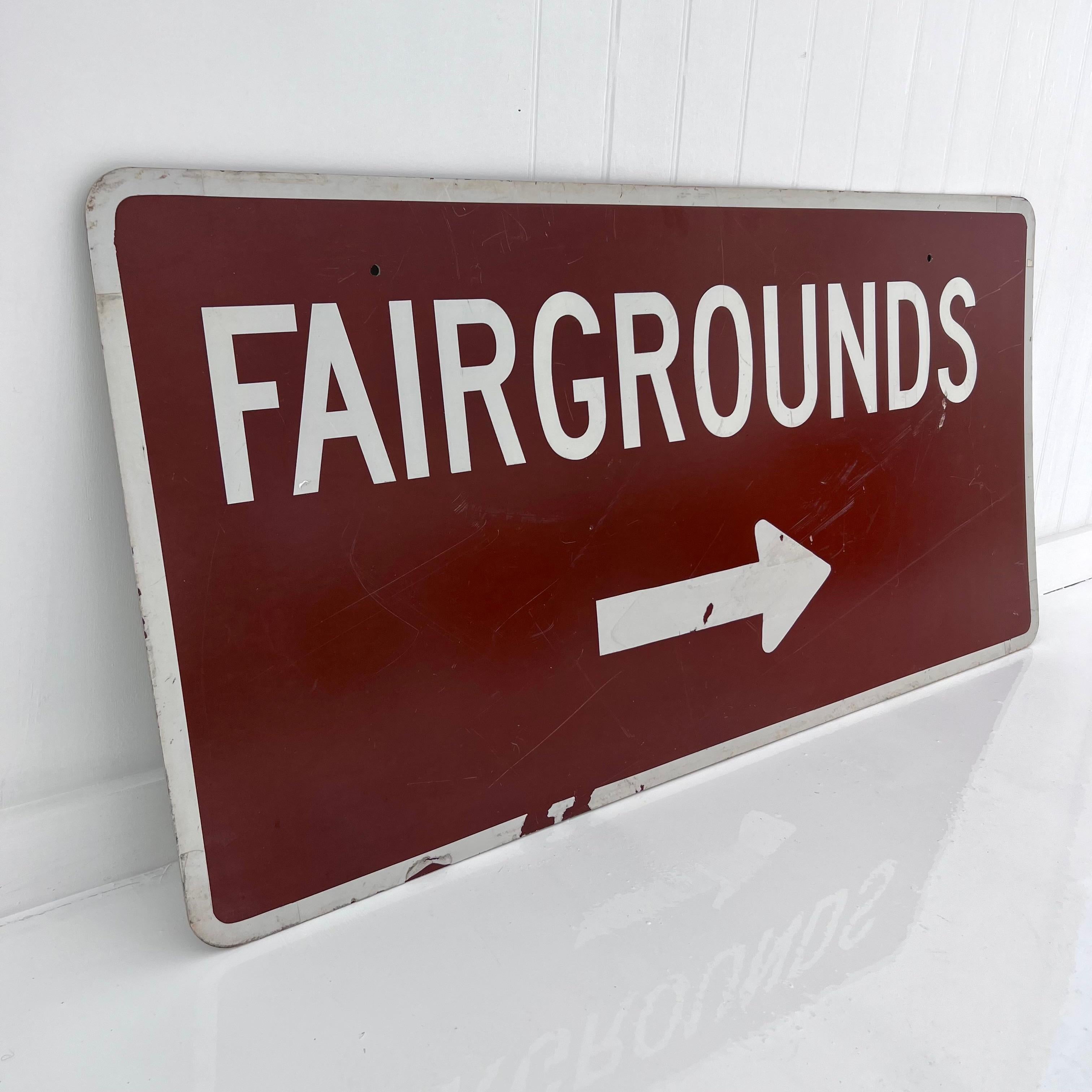 Fairgrounds-Schild, 1980er-Jahre, USA (Ende des 20. Jahrhunderts) im Angebot
