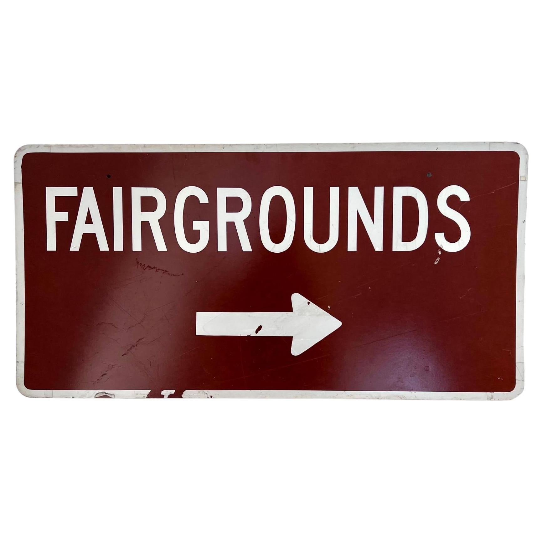 Fairgrounds-Schild, 1980er-Jahre, USA im Angebot