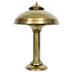 Fairies Mfg. Co. All Brass Cantilever Shaded Desk Lamp, 1920s