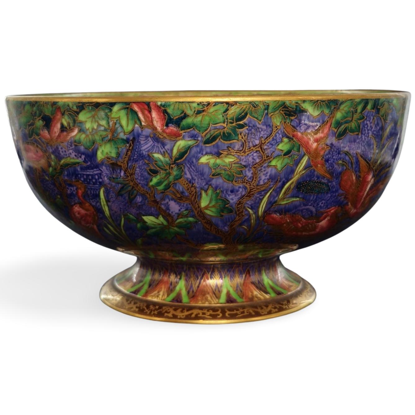 Art Déco Ciotola Wedgwood Fairyland Lustre, Fagiano di Argus, Wedgwood, 1925 ca. in vendita