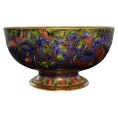Coupe en lustre Fairyland, faisan Argus, Wedgwood, vers 1925