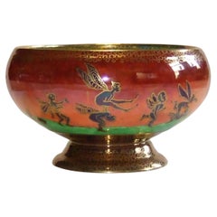 Fairyland Lustre Bowl: Leapfrogging Elves. Wedgwood C1925