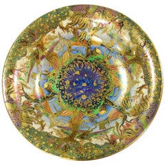Fairyland Lustre Lily Tray, Jumping Faun, Wedgwood, circa 1925