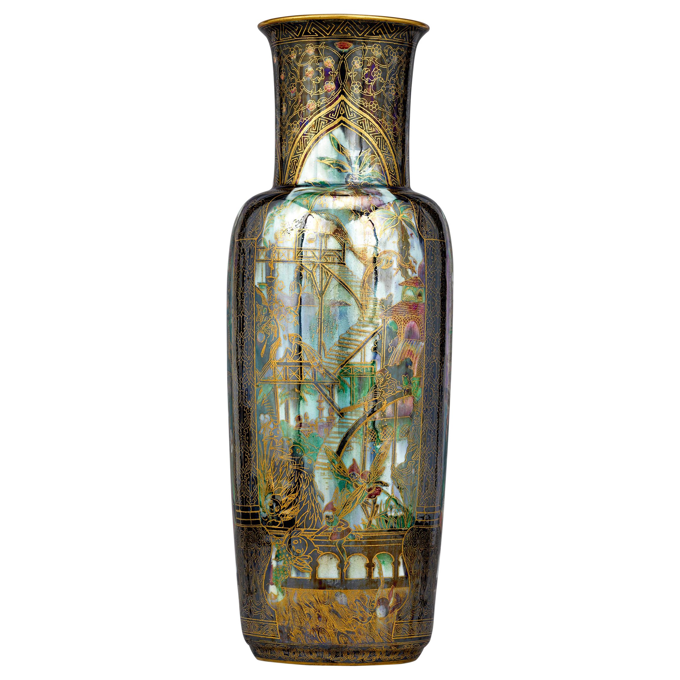 Fairyland Lustre Pillar Vase by Wedgwood