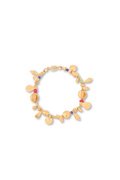 Pulsera Cola de Hada en oro vermeil de 24 quilates y cuentas de cristal de Katerina Makriyianni