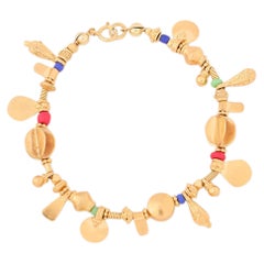Pulsera Cola de Hada en oro vermeil de 24 quilates y cuentas de cristal de Katerina Makriyianni