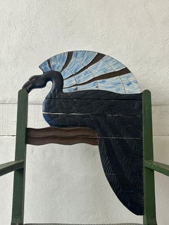 Fairytale Armchair After Gerhard Munthe, Executed by Henrik August Vikene C.1915