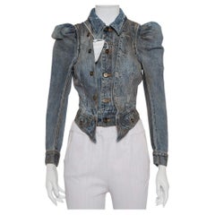 Faith Connexion Cazadora vaquera azul Muddy Distressed XXS