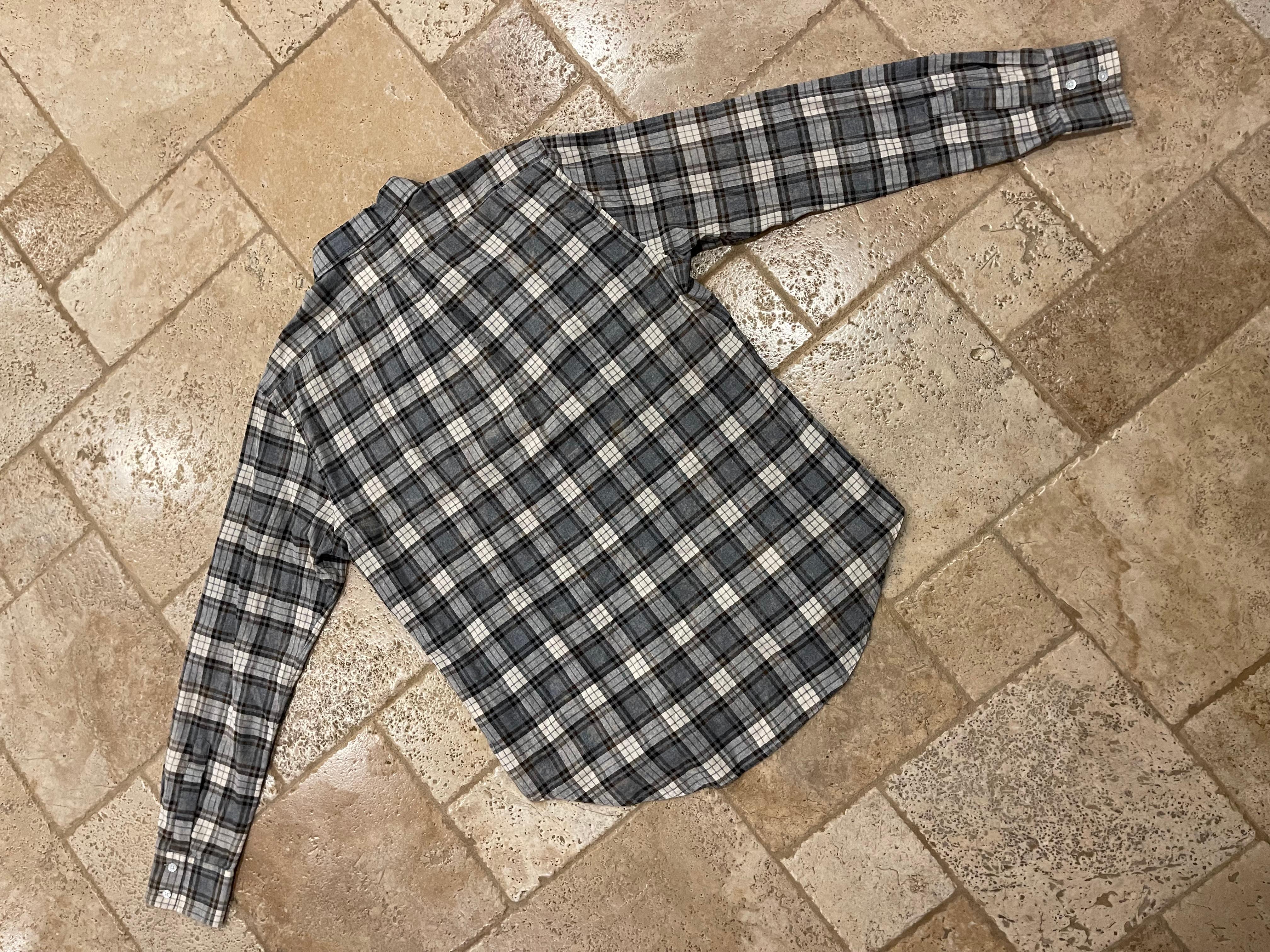 Faith Connexion Fit Check Shirt in Black / White For Sale 1