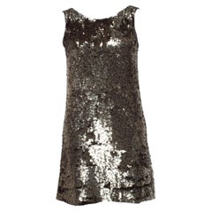 Faith Connexion, Mini sequinned dress in gold