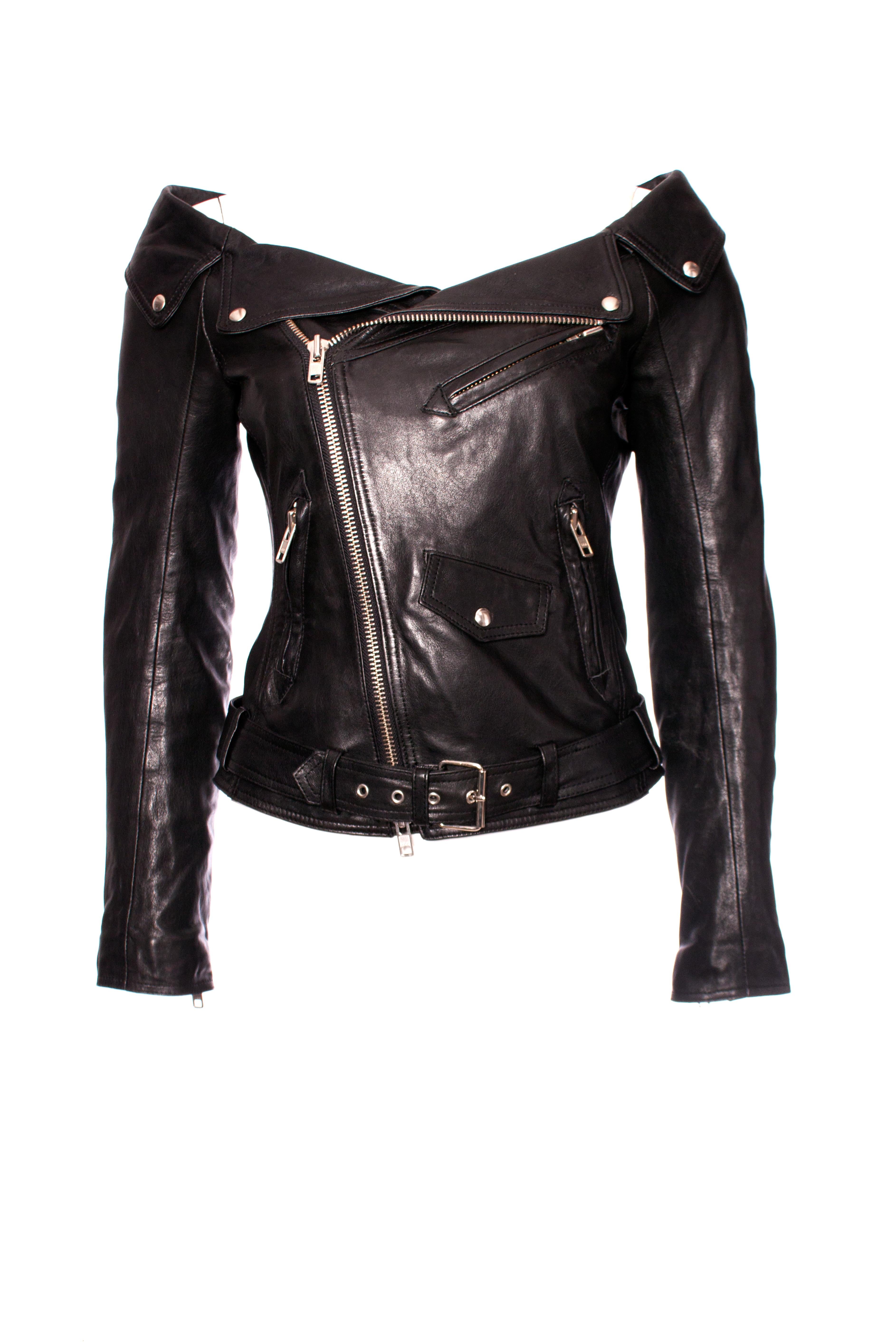 De las mujeres Faith Connexion, Chaqueta motera sin hombros. en venta