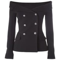 Faith Connexion Off-the-Shoulder Crepe Jacket