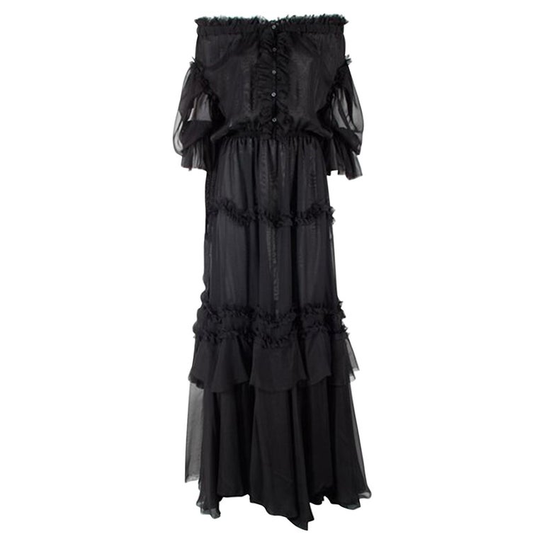 Faith Connexion Off-The-Shoulder Ruffle Maxi Dress at 1stDibs | one ...