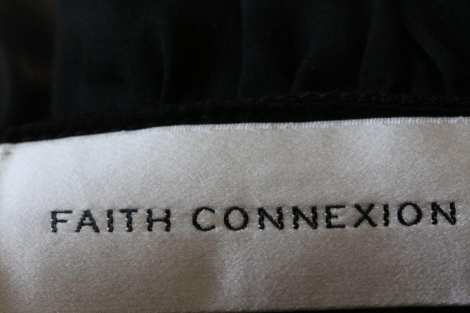 Faith Connexion Puff-Shoulders Silk Dress In Excellent Condition In London, GB