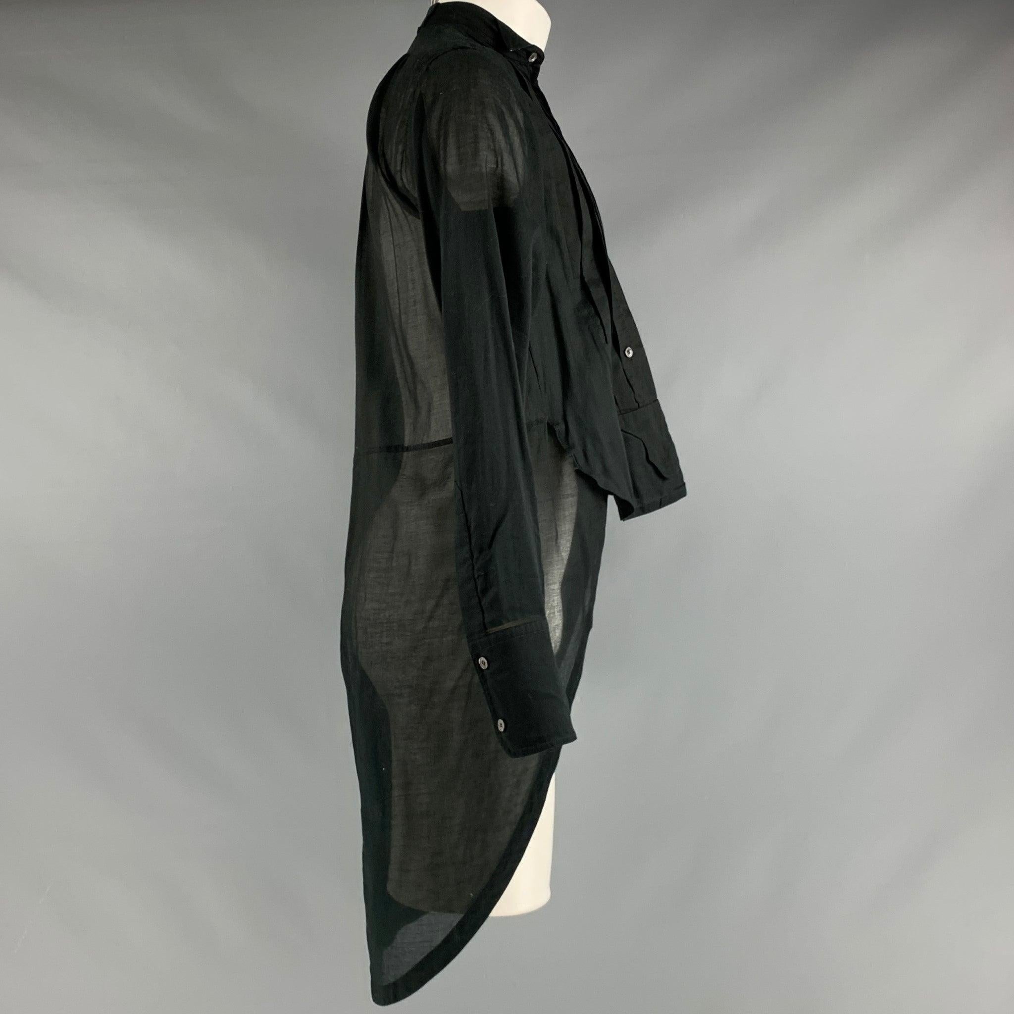 FAITH CONNEXION Size XS Black Cotton Tails Long Sleeve Shirt In Excellent Condition For Sale In San Francisco, CA