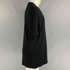 FAITH CONNEXION Size XS Black Solid Cotton Crew-Neck T-shirt