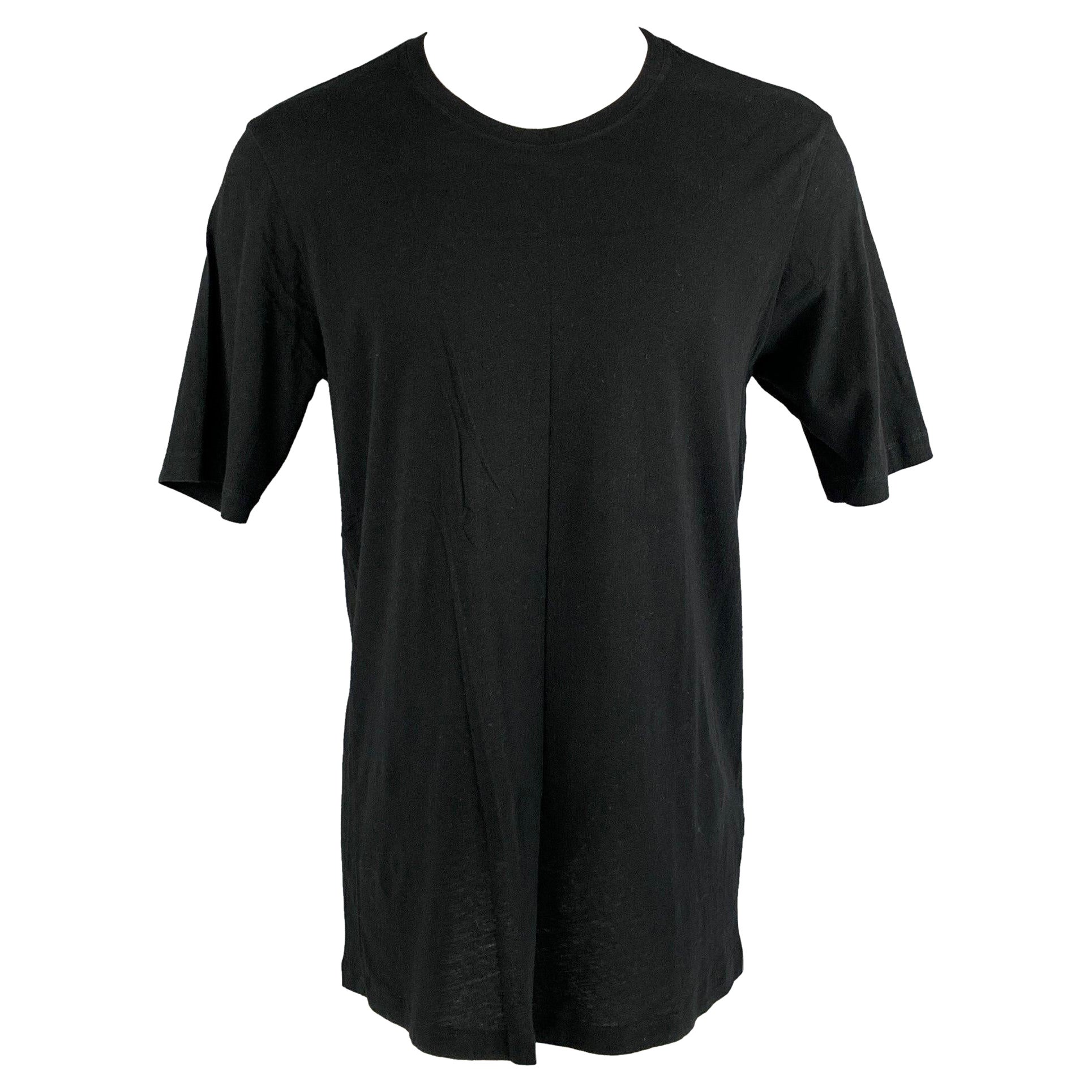 FAITH CONNEXION T-shirt à col ras du cou en coton uni noir Taille XS