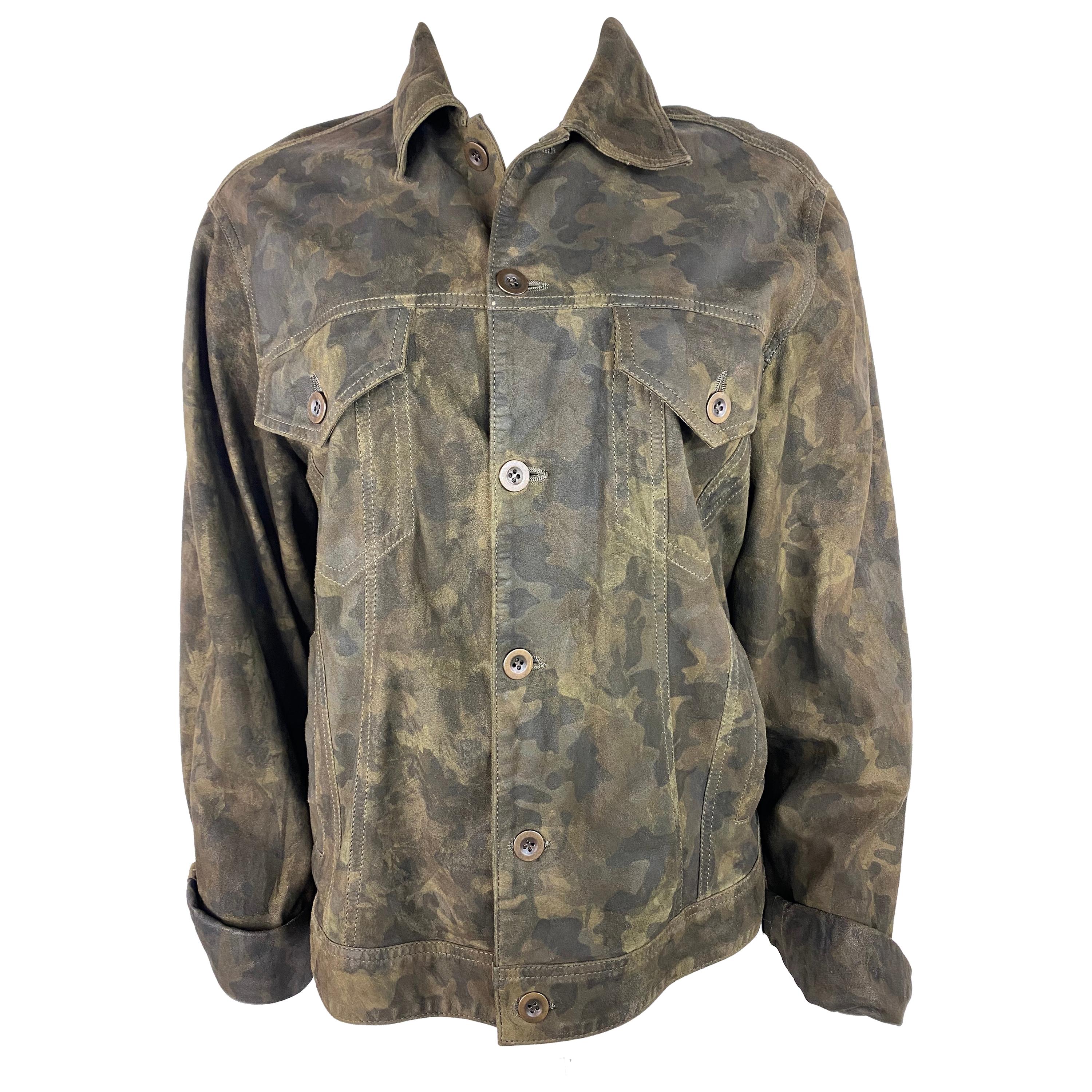 Faith Connextion Green Camouflage Jacket, Size Medium For Sale