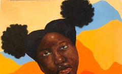 Adebimpe - 21st Century, Contemporary, Figurative Portrait, People, Women Black