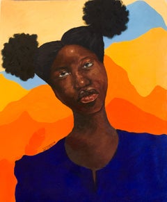 Adebimpe - 21st Century, Contemporary, Figurative Portrait, People, Women Black