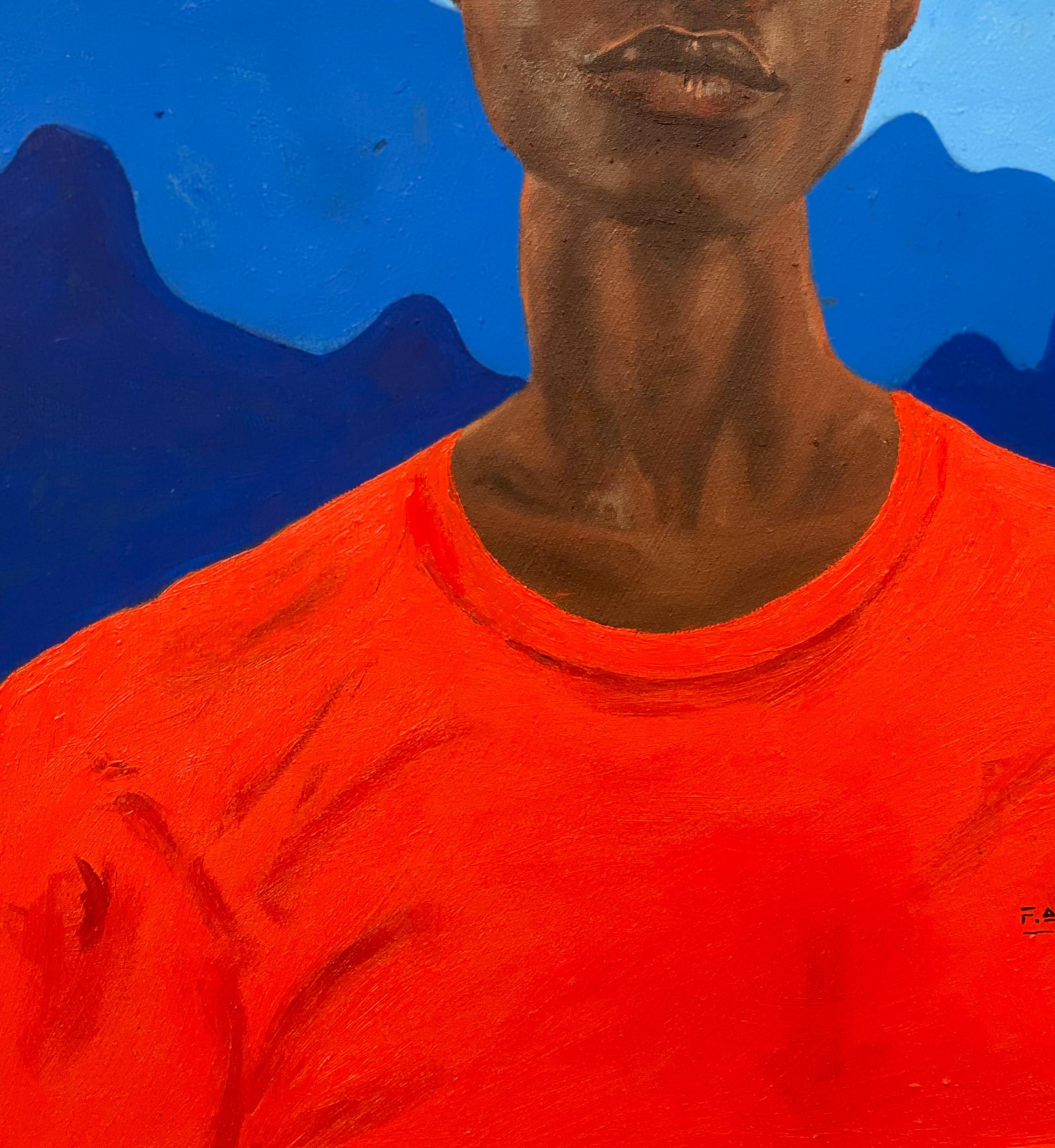 African Boy is a series of paintings by talented artist Faith Gbadero. This series of Artworks captures the response and attitudes of African young adults to the struggles and roller coaster of feelings they pass through. Growing into adulthood has