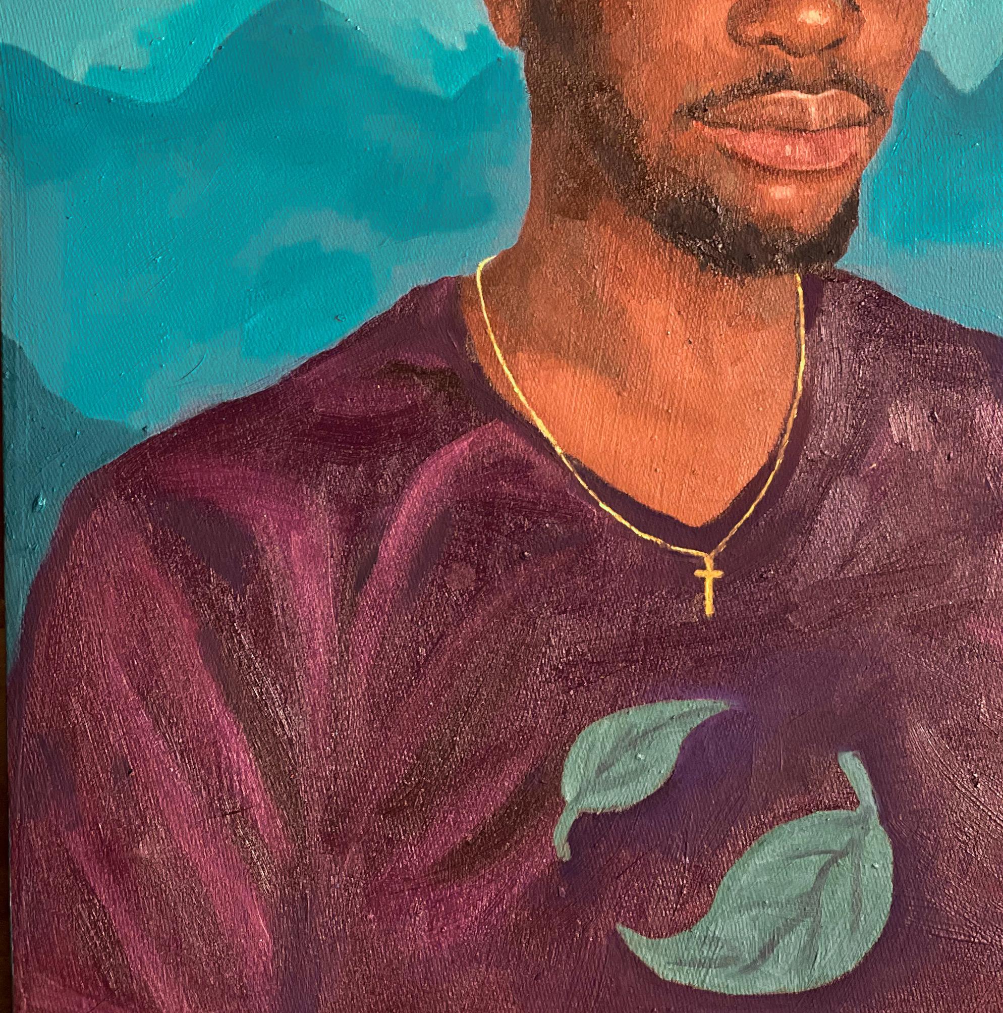 African Boy is a series of paintings by talented artist Faith Gbadero. This series of Artworks captures the response and attitudes of African young adults to the struggles and roller coaster of feelings they pass through. Growing into adulthood has