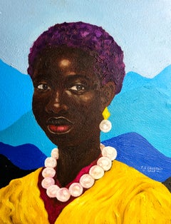 Woven Identities 2 - 21st Century, Contemporary, Figurative Portrait, Africa
