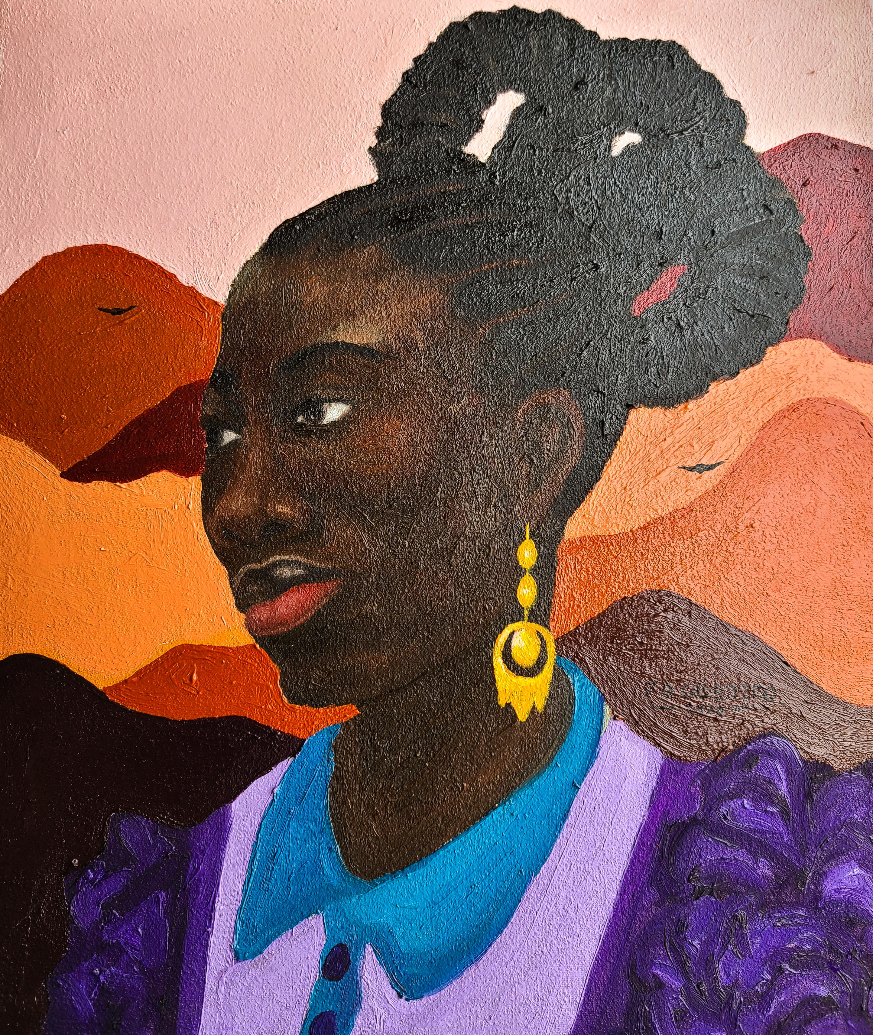Woven Identities 5 - 21st Century, Contemporary, Figurative Portrait, Africa