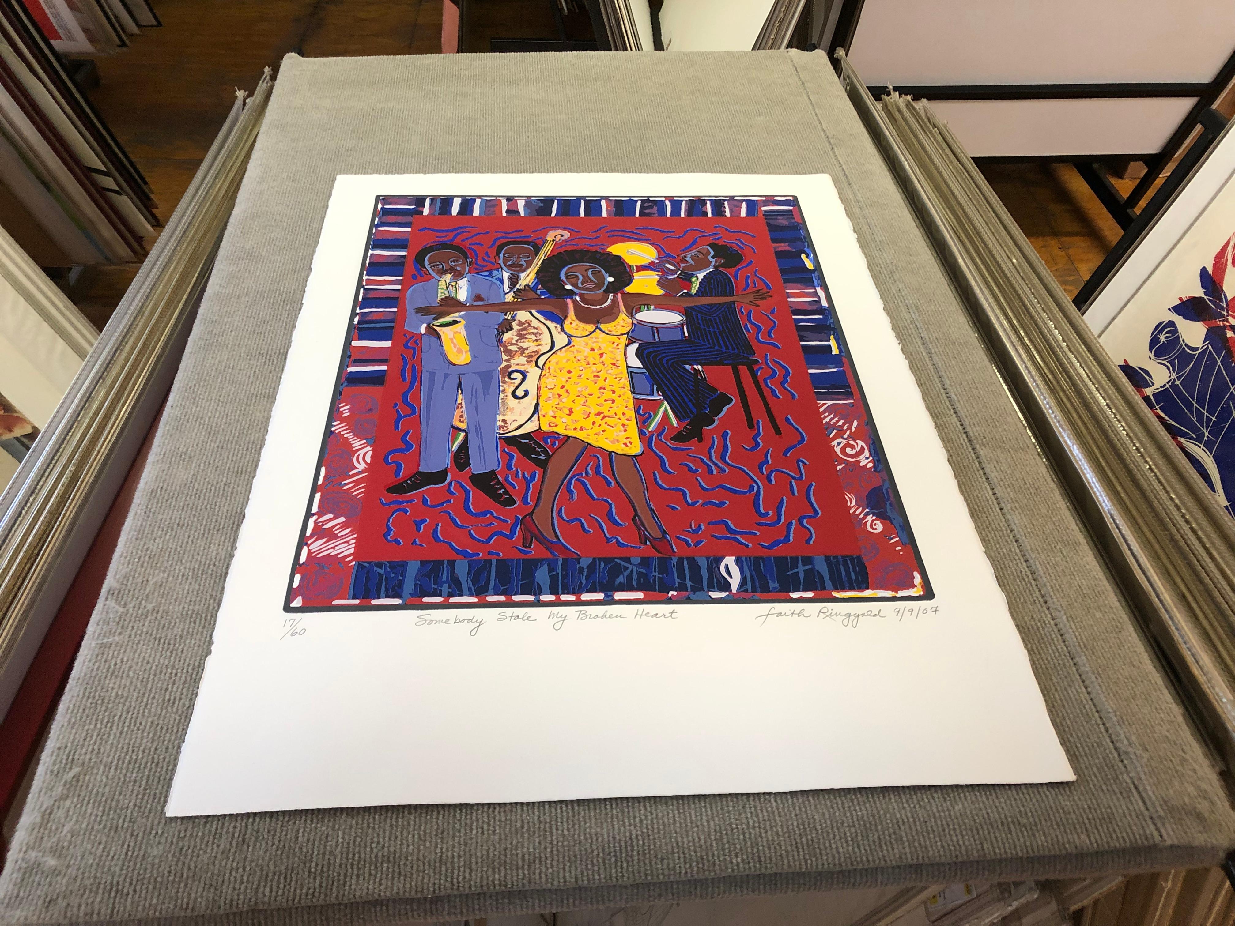 2007 Faith Ringgold 'Somebody Stole My Broken Heart' USA Lithograph 2