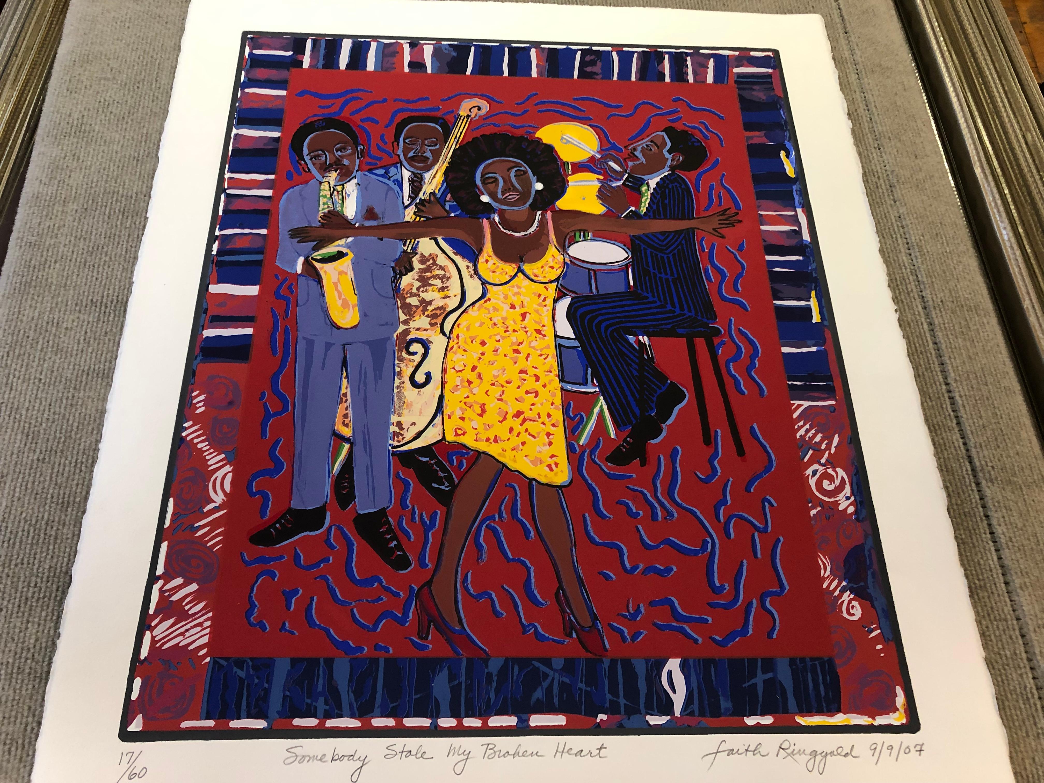 2007 Faith Ringgold 'Somebody Stole My Broken Heart' USA Lithograph 3