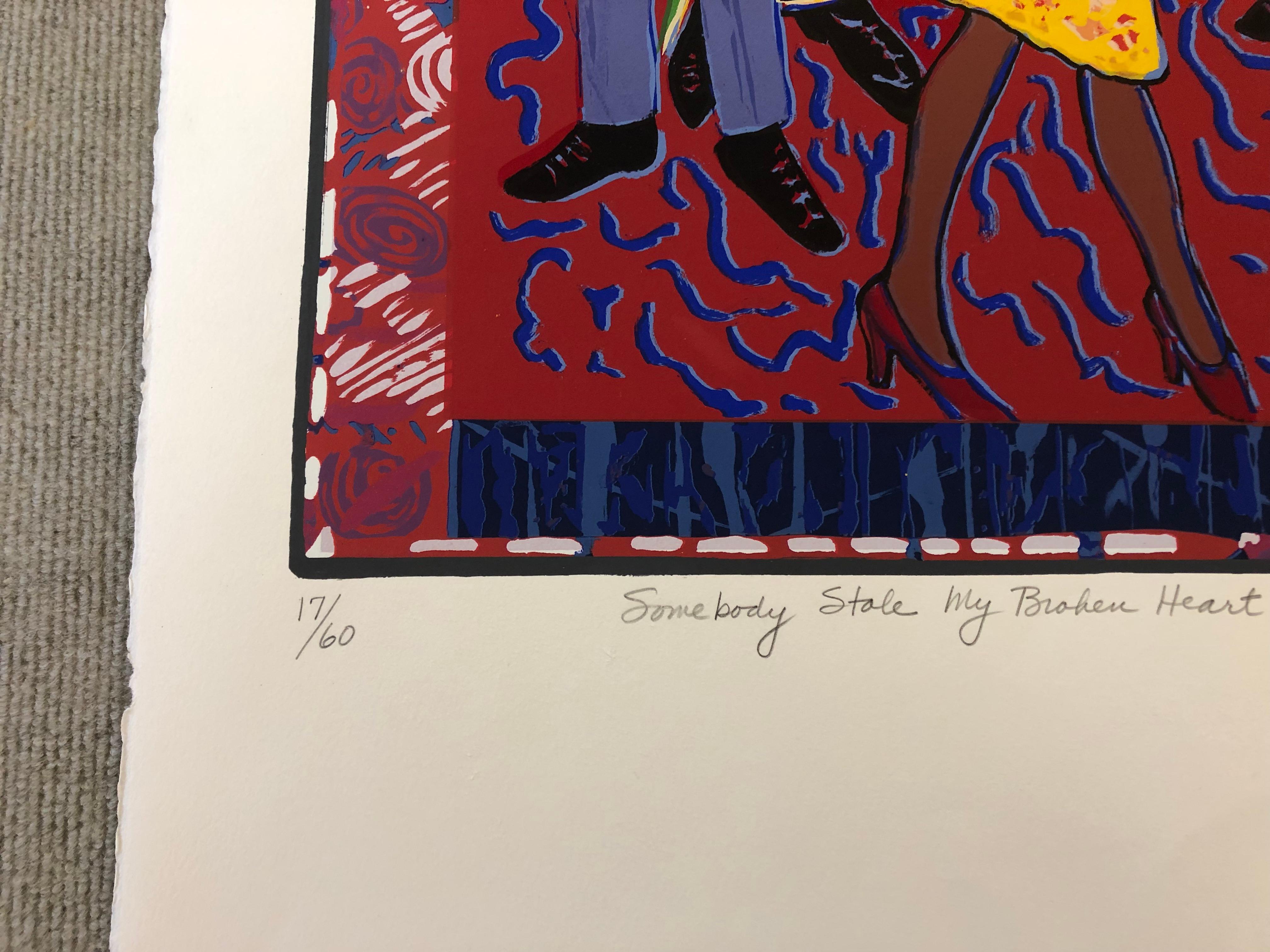 2007 Faith Ringgold 'Somebody Stole My Broken Heart' USA Lithograph 4