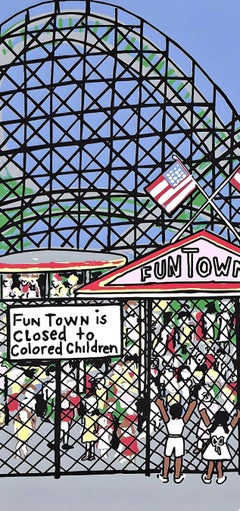 Faith Ringgold, For Whites Only, from Letter from Birmingham City Jail, 2007