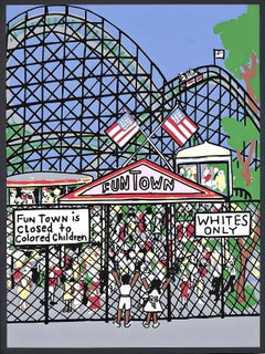 Faith Ringgold, Sólo para blancos, de Carta desde la cárcel de Birmingham, 2007