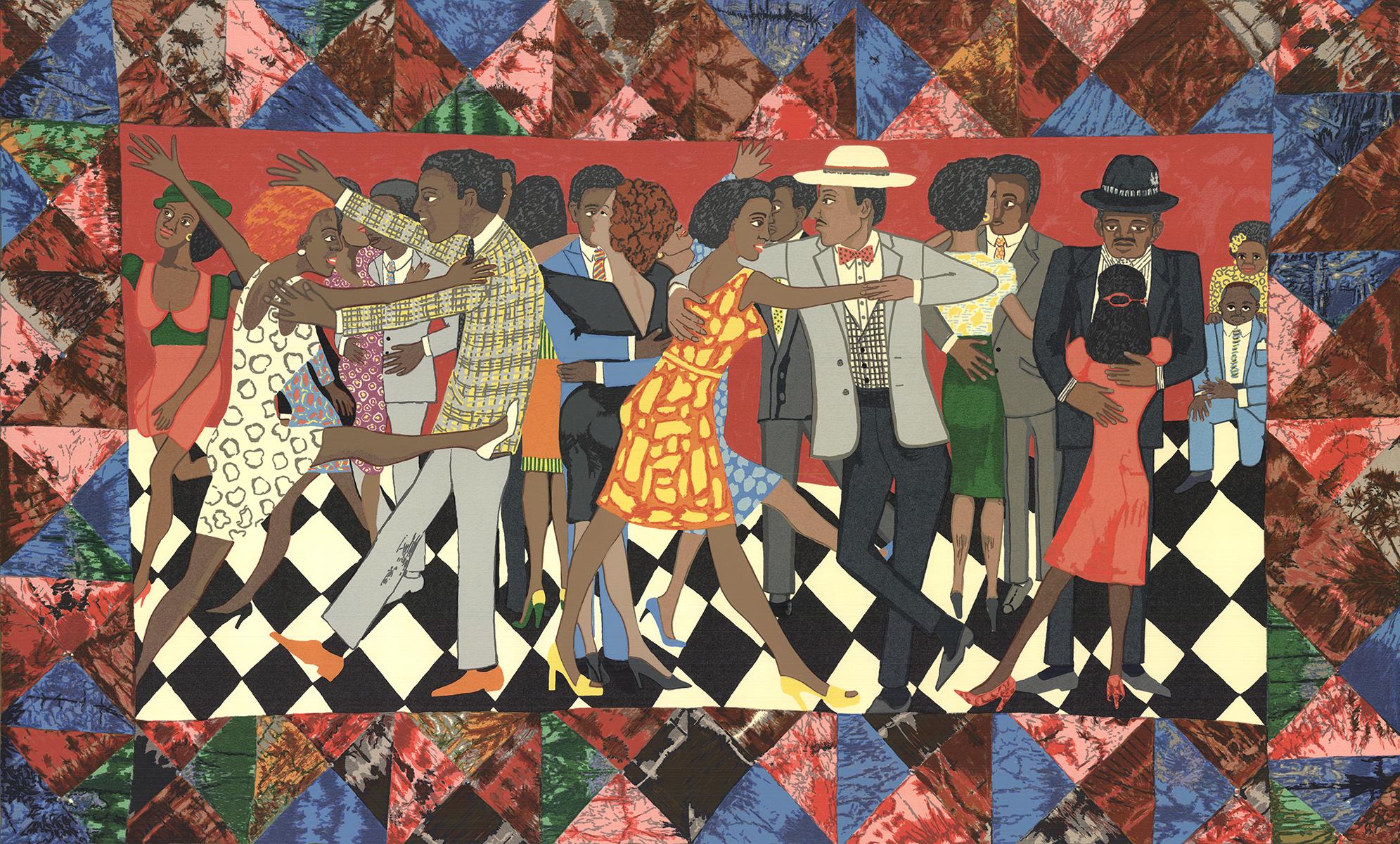 Faith Ringgold 'Groovin' High' 1996- Serigraph For Sale 1