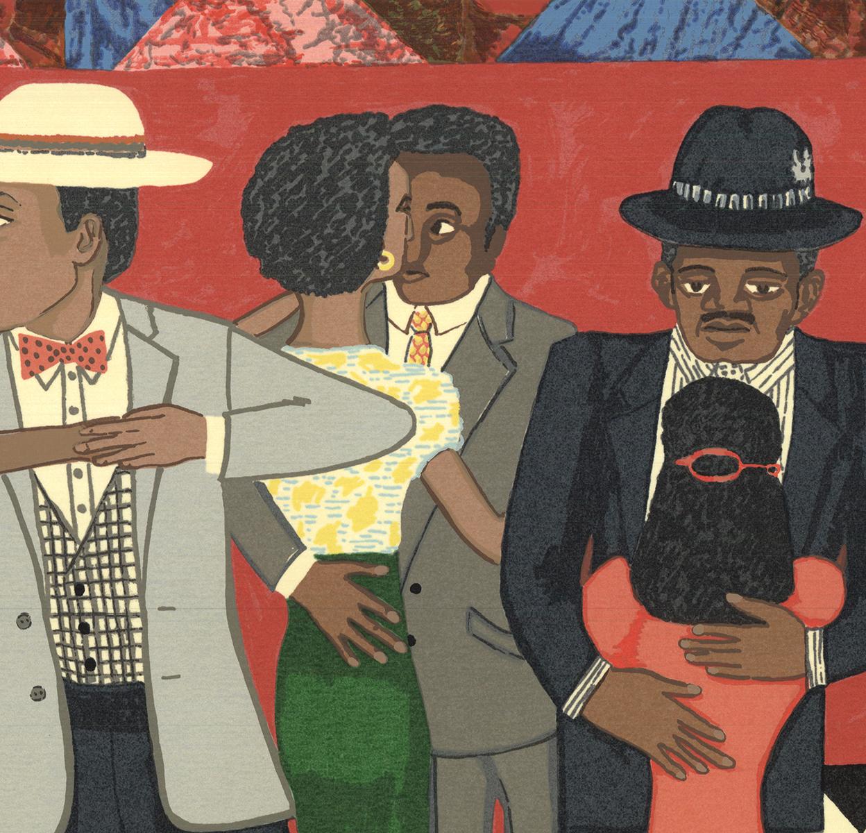 Faith Ringgold 'Groovin' High' 1996- Serigrafía 3