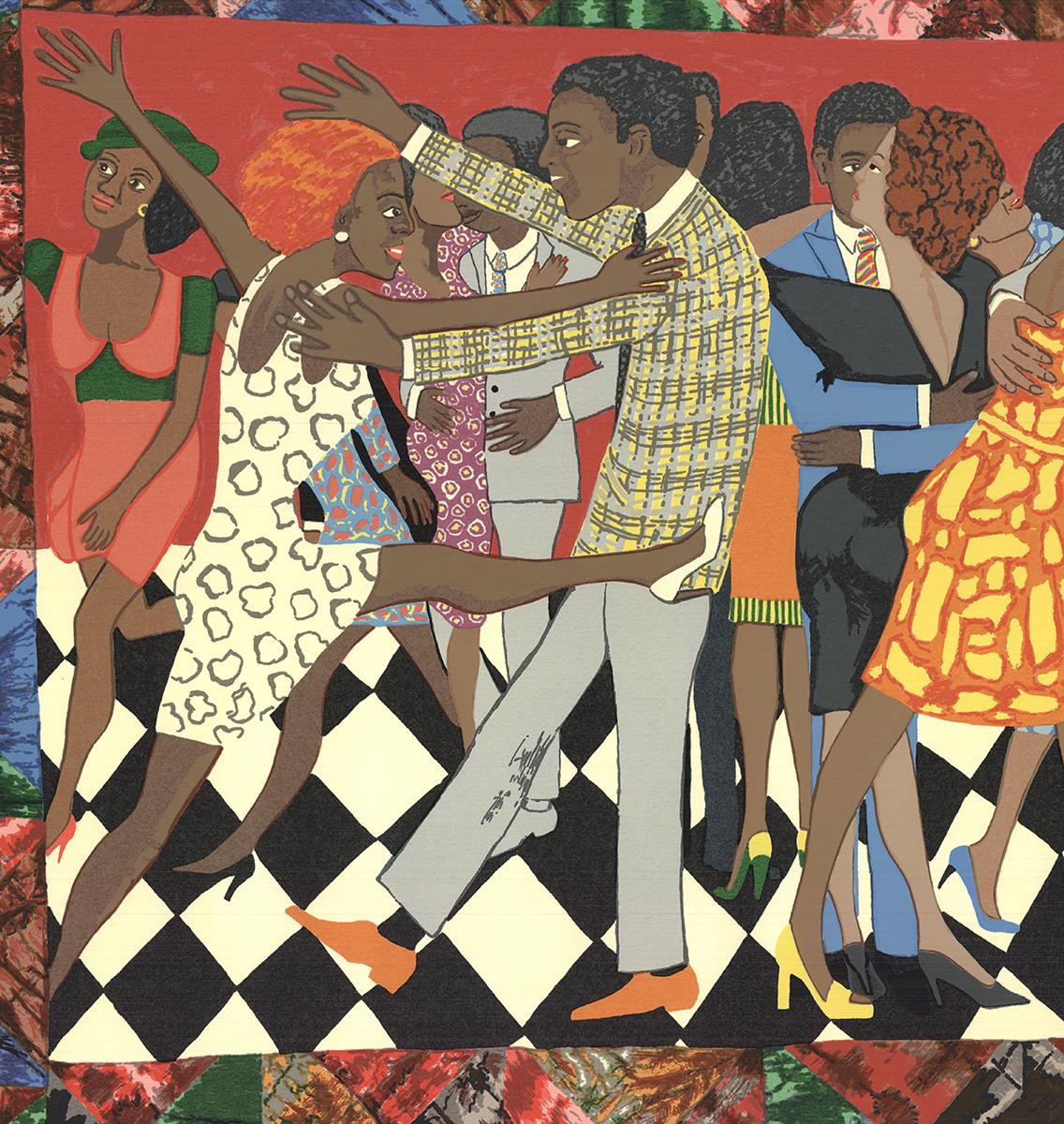 Faith Ringgold 'Groovin' High' 1996- Serigrafie Unsigniert, Drucker's Proof im Angebot 2