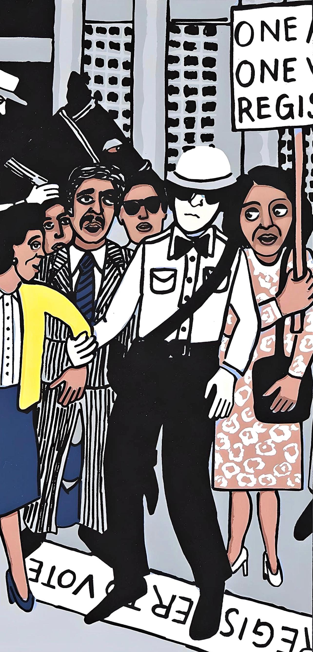 Faith Ringgold, The Right to Vote, from Letter from Birmingham City Jail, 2007 For Sale 1