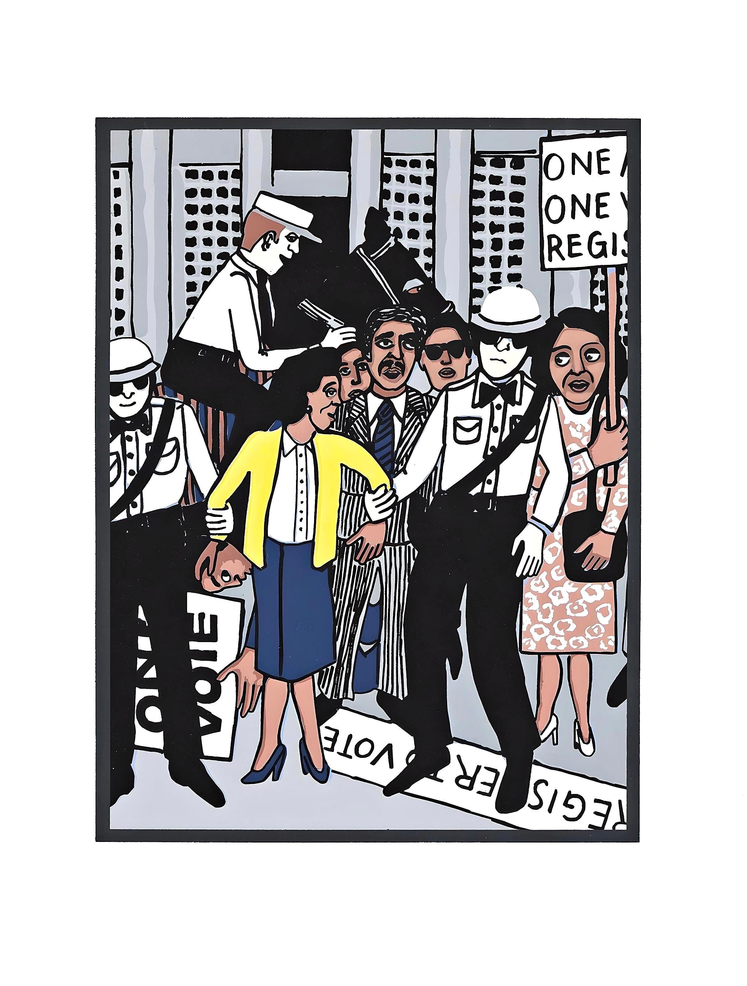 Faith Ringgold, The Right to Vote, from Letter from Birmingham City Jail, 2007 For Sale 5